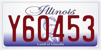 IL license plate Y60453