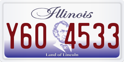 IL license plate Y604533