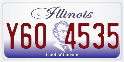 IL license plate Y604535