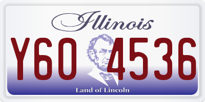 IL license plate Y604536