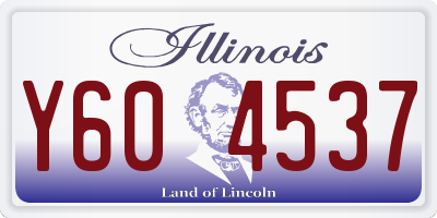IL license plate Y604537