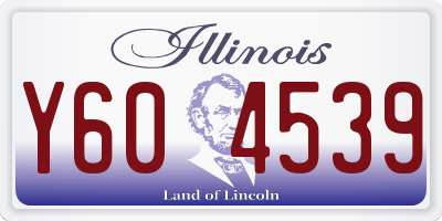 IL license plate Y604539