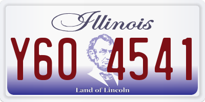 IL license plate Y604541