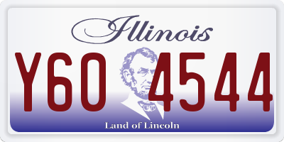 IL license plate Y604544