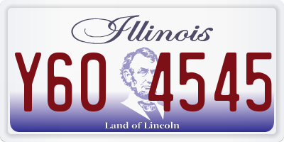 IL license plate Y604545
