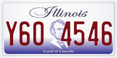 IL license plate Y604546