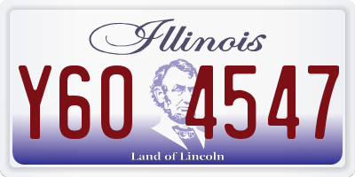 IL license plate Y604547
