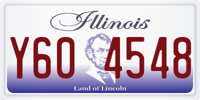 IL license plate Y604548