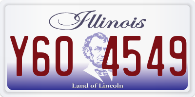 IL license plate Y604549