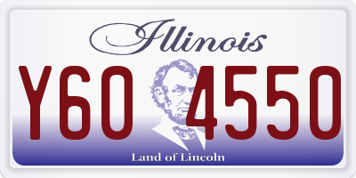 IL license plate Y604550