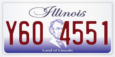 IL license plate Y604551