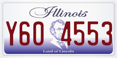 IL license plate Y604553