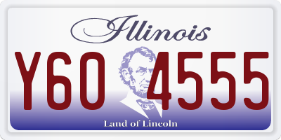 IL license plate Y604555