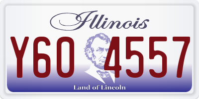 IL license plate Y604557