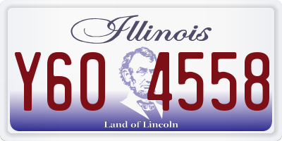 IL license plate Y604558