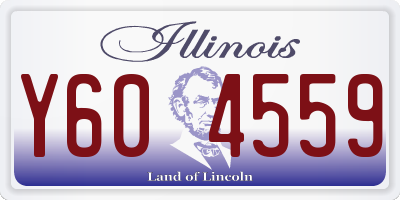 IL license plate Y604559