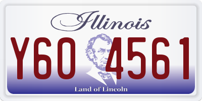 IL license plate Y604561
