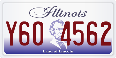 IL license plate Y604562