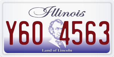 IL license plate Y604563