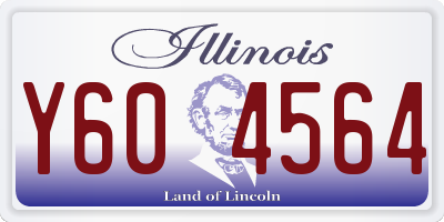 IL license plate Y604564