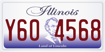 IL license plate Y604568
