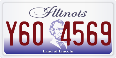 IL license plate Y604569