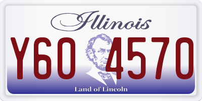 IL license plate Y604570