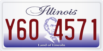 IL license plate Y604571