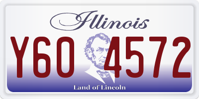 IL license plate Y604572