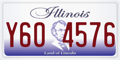 IL license plate Y604576