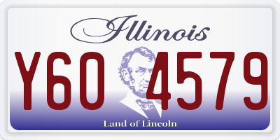 IL license plate Y604579