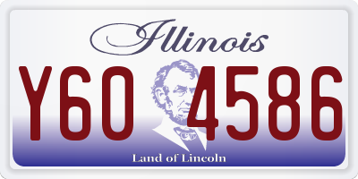 IL license plate Y604586