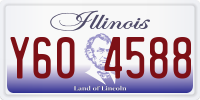 IL license plate Y604588