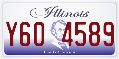 IL license plate Y604589
