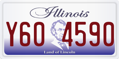 IL license plate Y604590