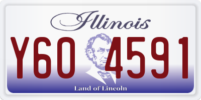 IL license plate Y604591