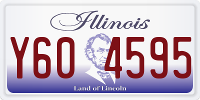 IL license plate Y604595