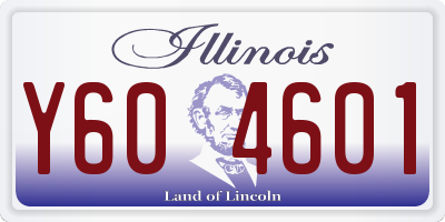 IL license plate Y604601