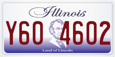 IL license plate Y604602