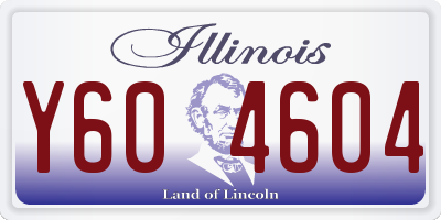 IL license plate Y604604