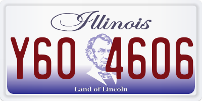 IL license plate Y604606
