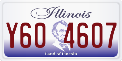 IL license plate Y604607