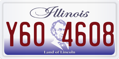 IL license plate Y604608