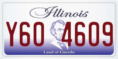 IL license plate Y604609