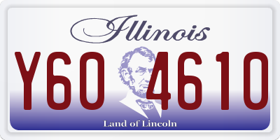 IL license plate Y604610