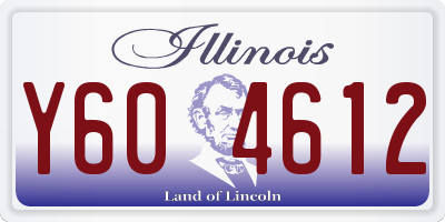 IL license plate Y604612