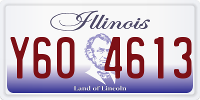 IL license plate Y604613
