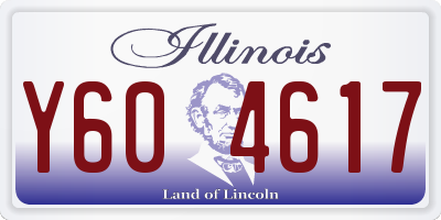 IL license plate Y604617