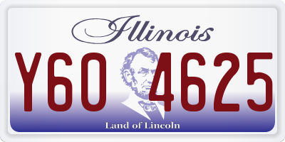 IL license plate Y604625