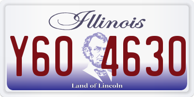 IL license plate Y604630